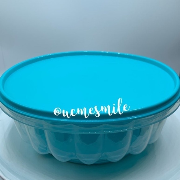 Tupperware Jello Jel-Ring Mold in Aqua - Picture 2 of 5